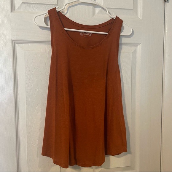 Rust Orange Basic Racerback Summer Weekend Tank - Picture 4 of 6